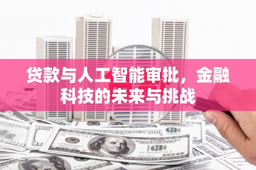 灌南贷款与人工智能审批，金融科技的未来与挑战