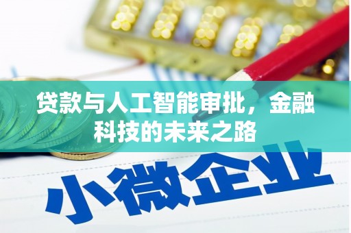 灌南贷款与人工智能审批，金融科技的未来之路