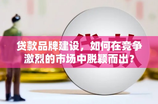 灌南贷款品牌建设，如何在竞争激烈的市场中脱颖而出？