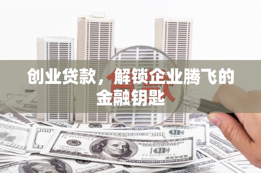 灌南创业贷款，解锁企业腾飞的金融钥匙