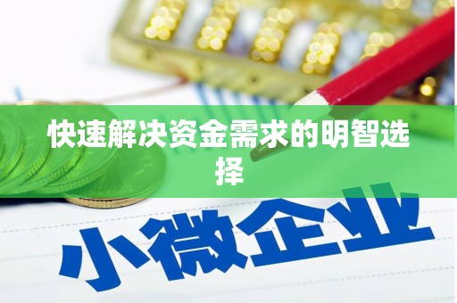 灌南快速解决资金需求的明智选择