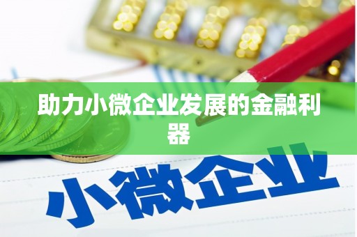 灌南助力小微企业发展的金融利器